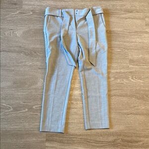Women’s Dress Gray Pants with cloth belt